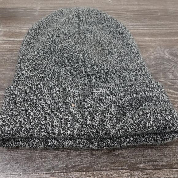 Carhartt Hat Beanie Mens One Size Gray Knit Cuffed Watch A18 100111 Made USA - Picture 3 of 5